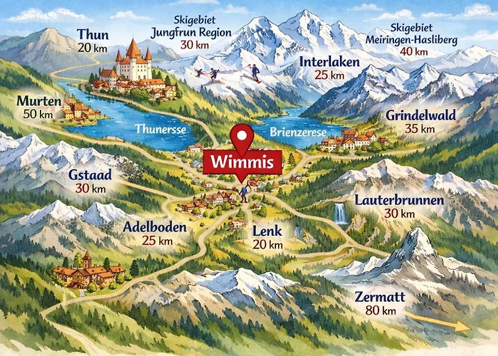 Happy Life 2 Near Interlaken Thun * Wimmis